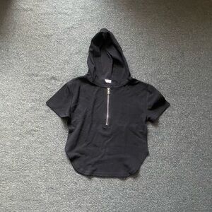 Black Kids Hooded Shirt